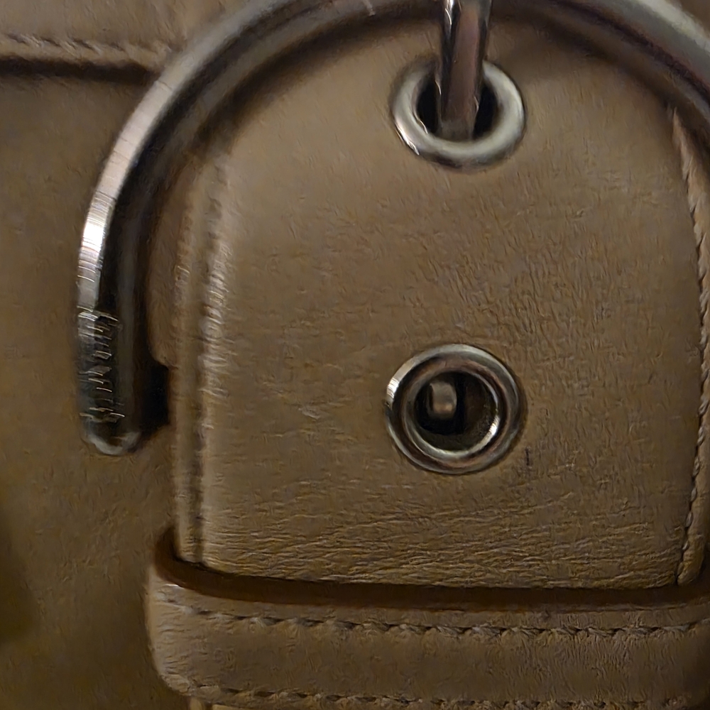 Coach Beige Leather Satchel with Pouch - Picture 6 of 13
